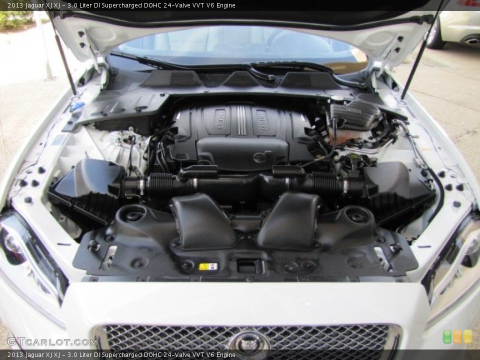 3.0 Liter DI Supercharged DOHC 24-Valve VVT V6 2013 Jaguar XJ Engine