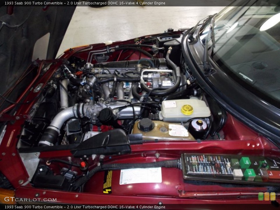 2.0 Liter Turbocharged DOHC 16-Valve 4 Cylinder 1993 Saab 900 Engine
