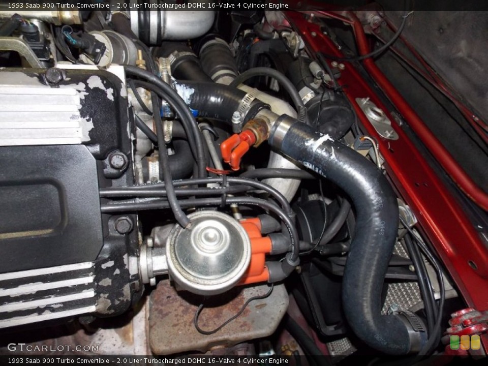 2.0 Liter Turbocharged DOHC 16-Valve 4 Cylinder Engine for the 1993 Saab 900 #90831091