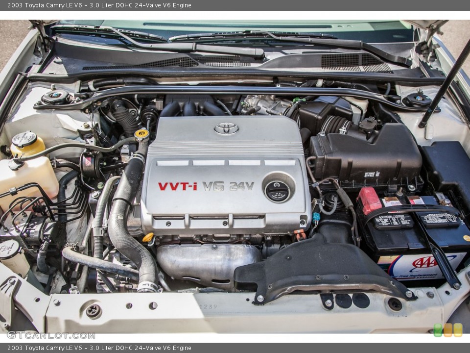 3.0 Liter DOHC 24-Valve V6 2003 Toyota Camry Engine