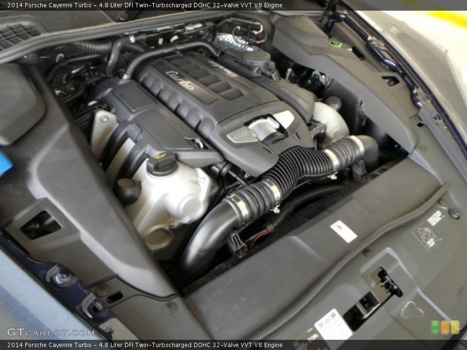 4.8 Liter DFI Twin-Turbocharged DOHC 32-Valve VVT V8 Engine for the 2014 Porsche Cayenne #90839926