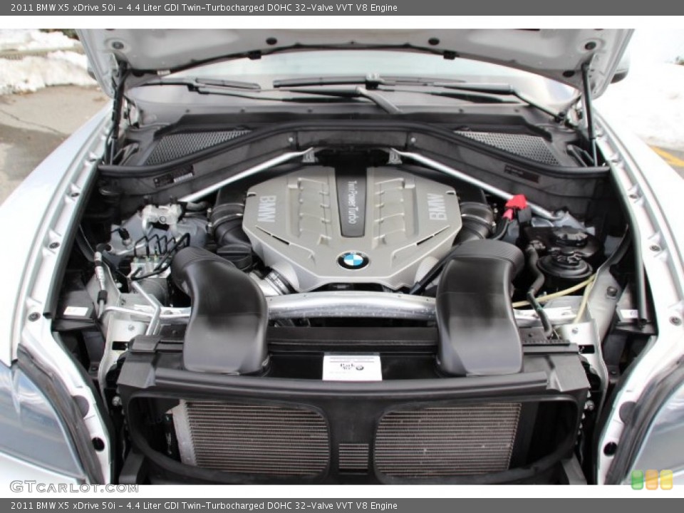 4.4 Liter GDI Twin-Turbocharged DOHC 32-Valve VVT V8 2011 BMW X5 Engine