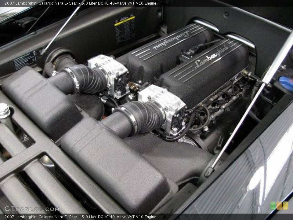 5.0 Liter DOHC 40-Valve VVT V10 Engine for the 2007 Lamborghini Gallardo #908674