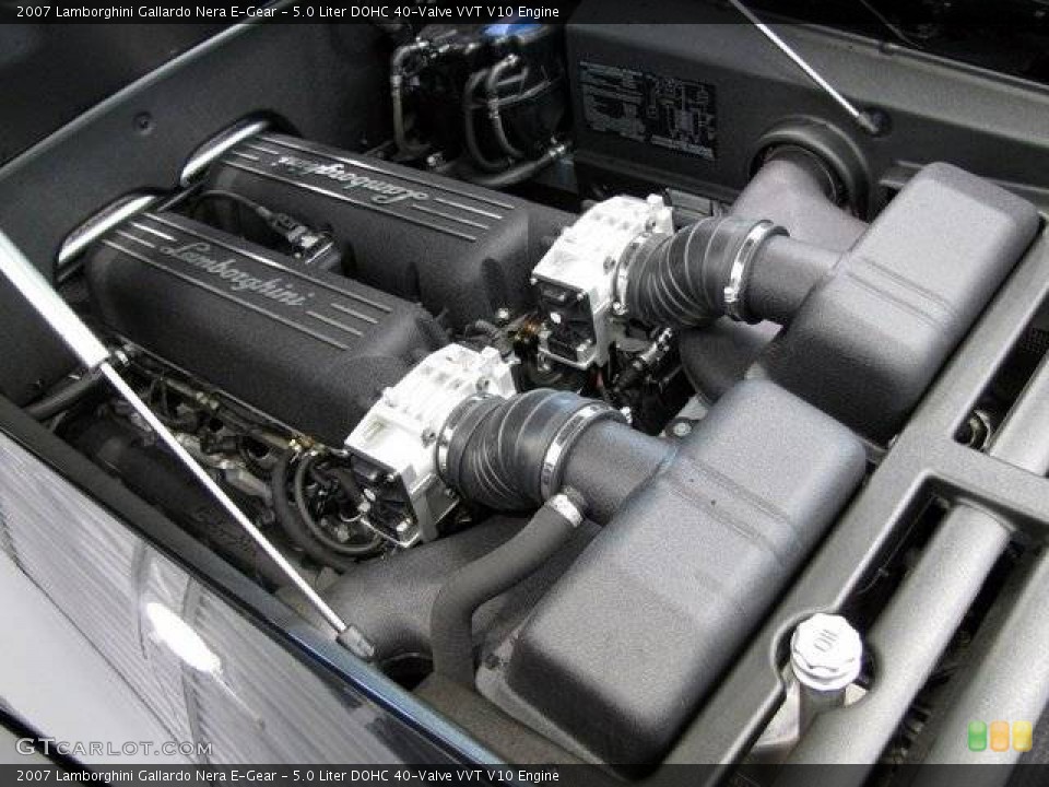 5.0 Liter DOHC 40-Valve VVT V10 Engine for the 2007 Lamborghini Gallardo #908679
