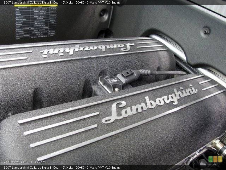 5.0 Liter DOHC 40-Valve VVT V10 Engine for the 2007 Lamborghini Gallardo #908689