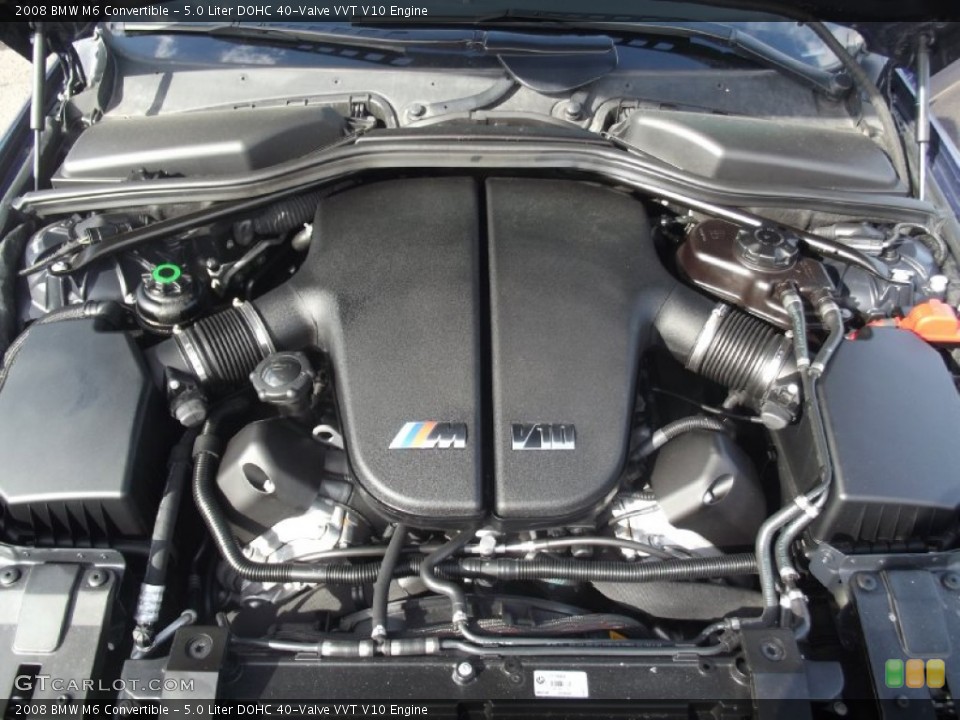 5.0 Liter DOHC 40-Valve VVT V10 2008 BMW M6 Engine
