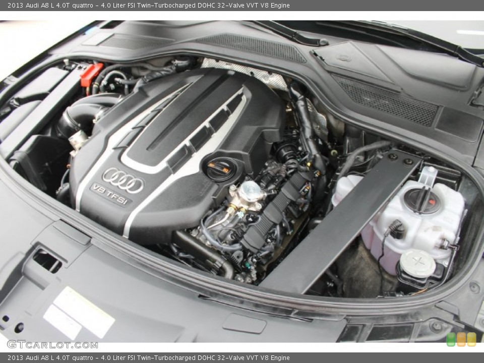 4.0 Liter FSI Twin-Turbocharged DOHC 32-Valve VVT V8 Engine for the 2013 Audi A8 #90874769