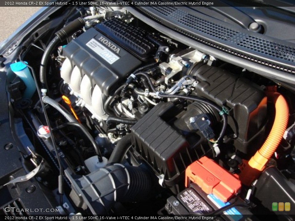 1.5 Liter SOHC 16-Valve i-VTEC 4 Cylinder IMA Gasoline/Electric Hybrid Engine for the 2012 Honda CR-Z #90885289