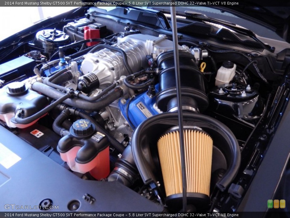 5.8 Liter SVT Supercharged DOHC 32-Valve Ti-VCT V8 Engine for the 2014 Ford Mustang #90902584