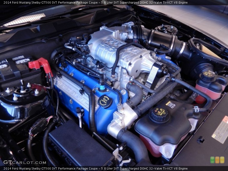 5.8 Liter SVT Supercharged DOHC 32-Valve Ti-VCT V8 Engine for the 2014 Ford Mustang #90902618