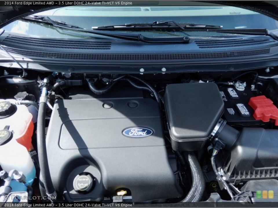 3.5 Liter DOHC 24-Valve Ti-VCT V6 2014 Ford Edge Engine