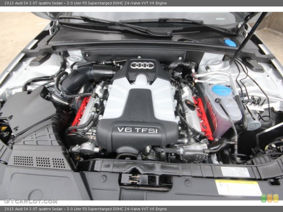 3.0 Liter FSI Supercharged DOHC 24-Valve VVT V6 2013 Audi S4 Engine