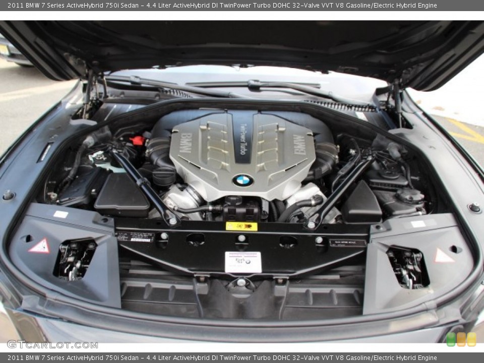 4.4 Liter ActiveHybrid DI TwinPower Turbo DOHC 32-Valve VVT V8 Gasoline/Electric Hybrid Engine for the 2011 BMW 7 Series #90969538