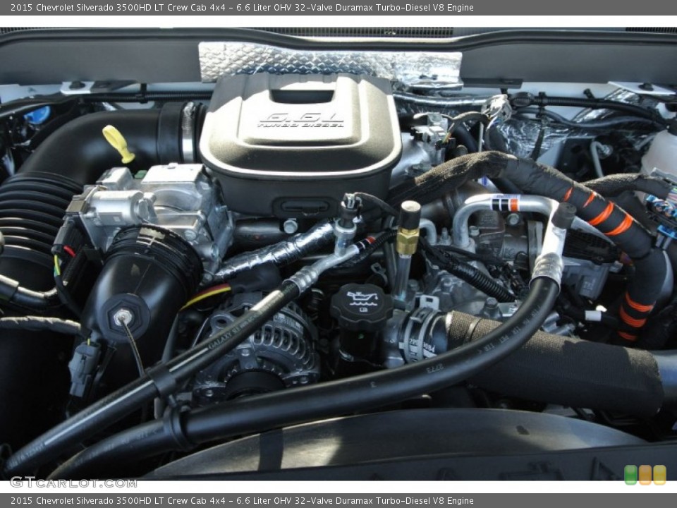 6.6 Liter OHV 32-Valve Duramax Turbo-Diesel V8 Engine for the 2015 Chevrolet Silverado 3500HD #91043240