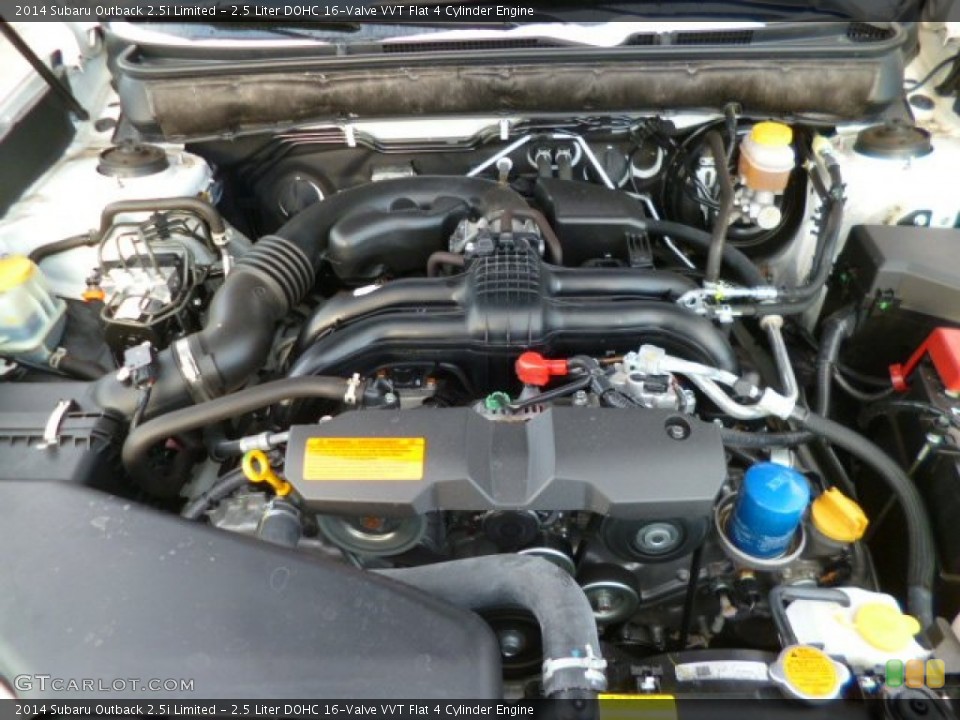 2.5 Liter DOHC 16-Valve VVT Flat 4 Cylinder Engine for the 2014 Subaru Outback #91046180