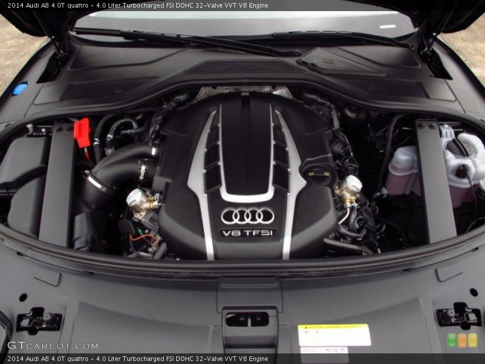 4.0 Liter Turbocharged FSI DOHC 32-Valve VVT V8 Engine for the 2014 Audi A8 #91051797