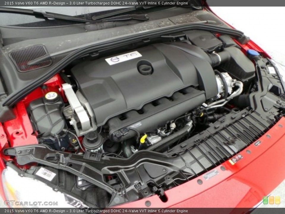 3.0 Liter Turbocharged DOHC 24-Valve VVT Inline 6 Cylinder Engine for the 2015 Volvo V60 #91065060