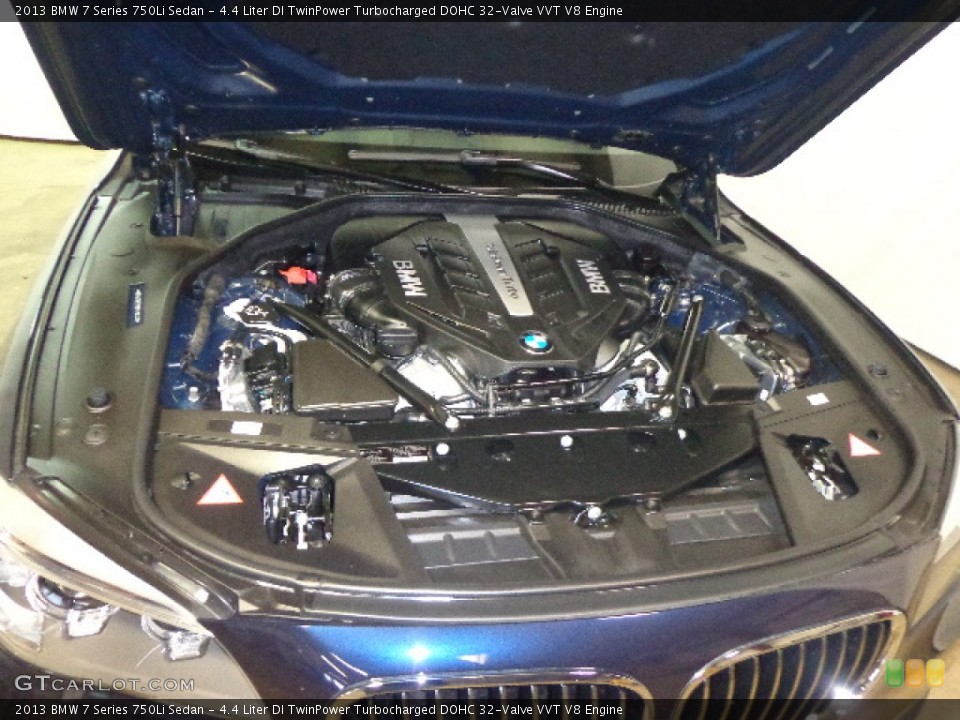 4.4 Liter DI TwinPower Turbocharged DOHC 32-Valve VVT V8 2013 BMW 7 Series Engine
