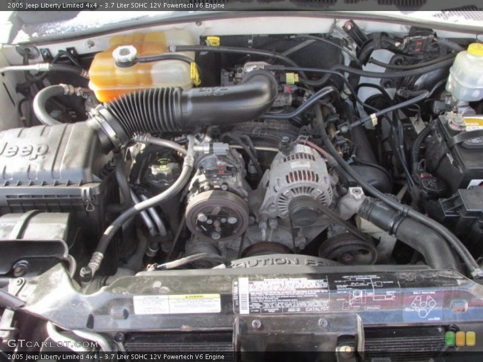 3.7 Liter SOHC 12V Powertech V6 Engine for the 2005 Jeep Liberty #91116566