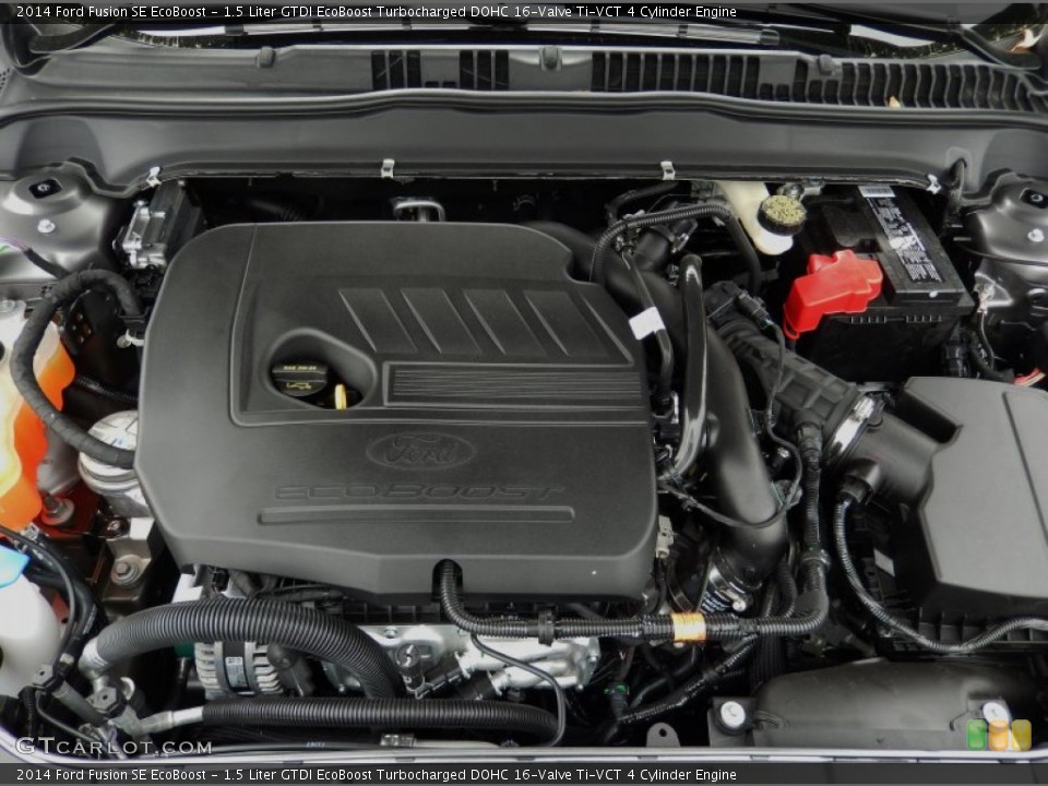 1.5 Liter GTDI EcoBoost Turbocharged DOHC 16-Valve Ti-VCT 4 Cylinder 2014 Ford Fusion Engine