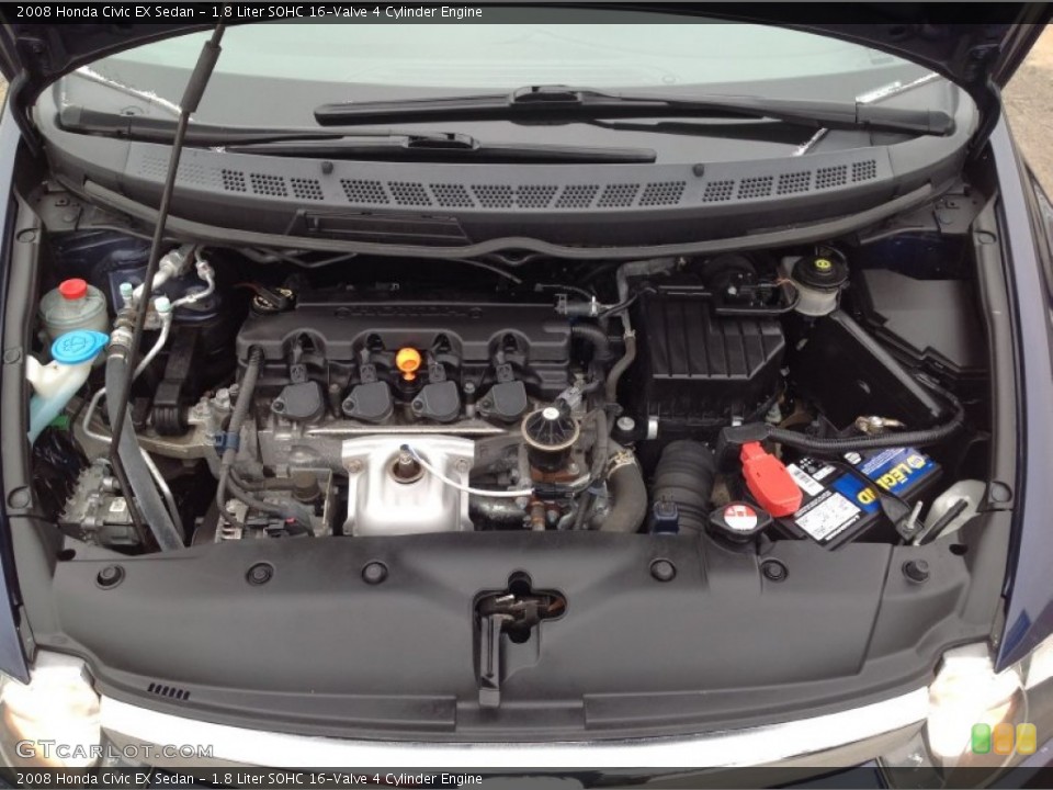 1.8 Liter SOHC 16-Valve 4 Cylinder Engine for the 2008 Honda Civic #91162685