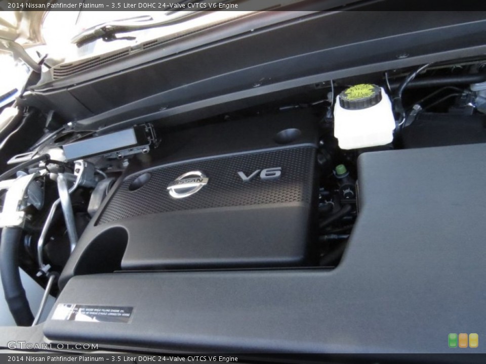 3.5 Liter DOHC 24-Valve CVTCS V6 2014 Nissan Pathfinder Engine