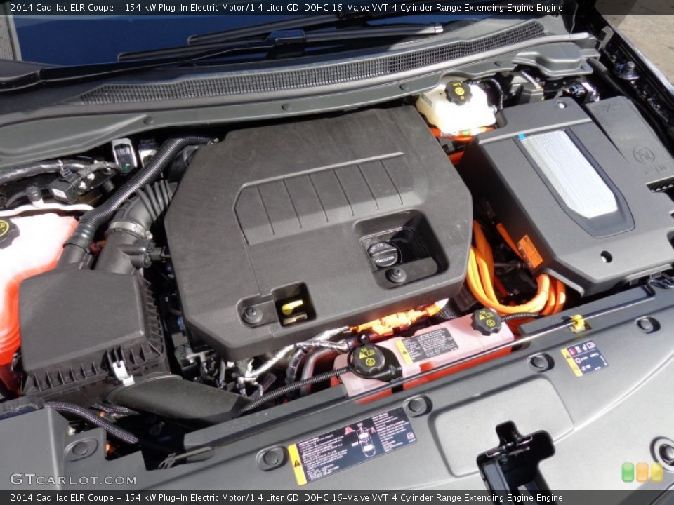 154 kW Plug-In Electric Motor/1.4 Liter GDI DOHC 16-Valve VVT 4 Cylinder Range Extending Engine Engine for the 2014 Cadillac ELR #91198432
