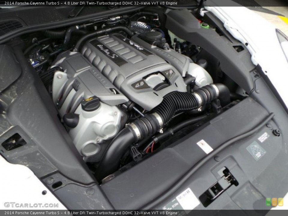 4.8 Liter DFI Twin-Turbocharged DOHC 32-Valve VVT V8 Engine for the 2014 Porsche Cayenne #91211170