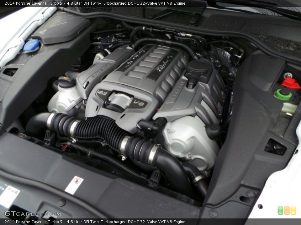4.8 Liter DFI Twin-Turbocharged DOHC 32-Valve VVT V8 Engine for the 2014 Porsche Cayenne #91211176