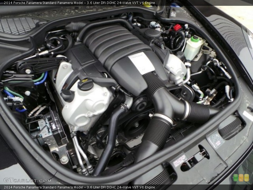 3.6 Liter DFI DOHC 24-Valve VVT V6 2014 Porsche Panamera Engine