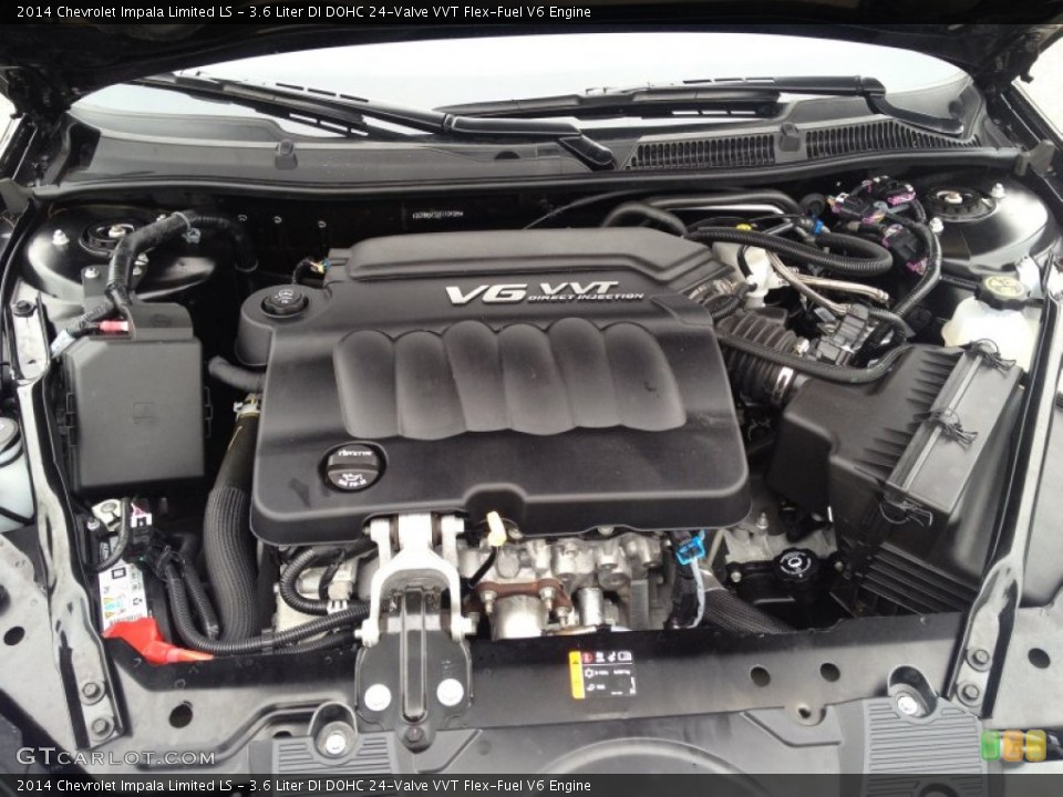 3.6 Liter DI DOHC 24-Valve VVT Flex-Fuel V6 2014 Chevrolet Impala Limited Engine
