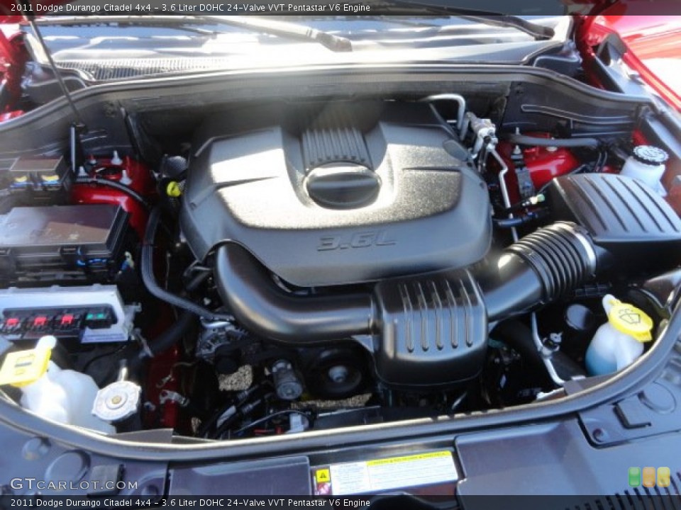 3.6 Liter DOHC 24-Valve VVT Pentastar V6 Engine for the 2011 Dodge Durango #91218419