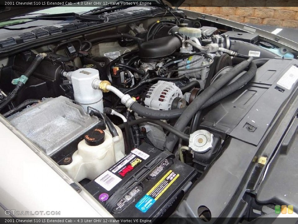 4.3 Liter OHV 12-Valve Vortec V6 2001 Chevrolet S10 Engine