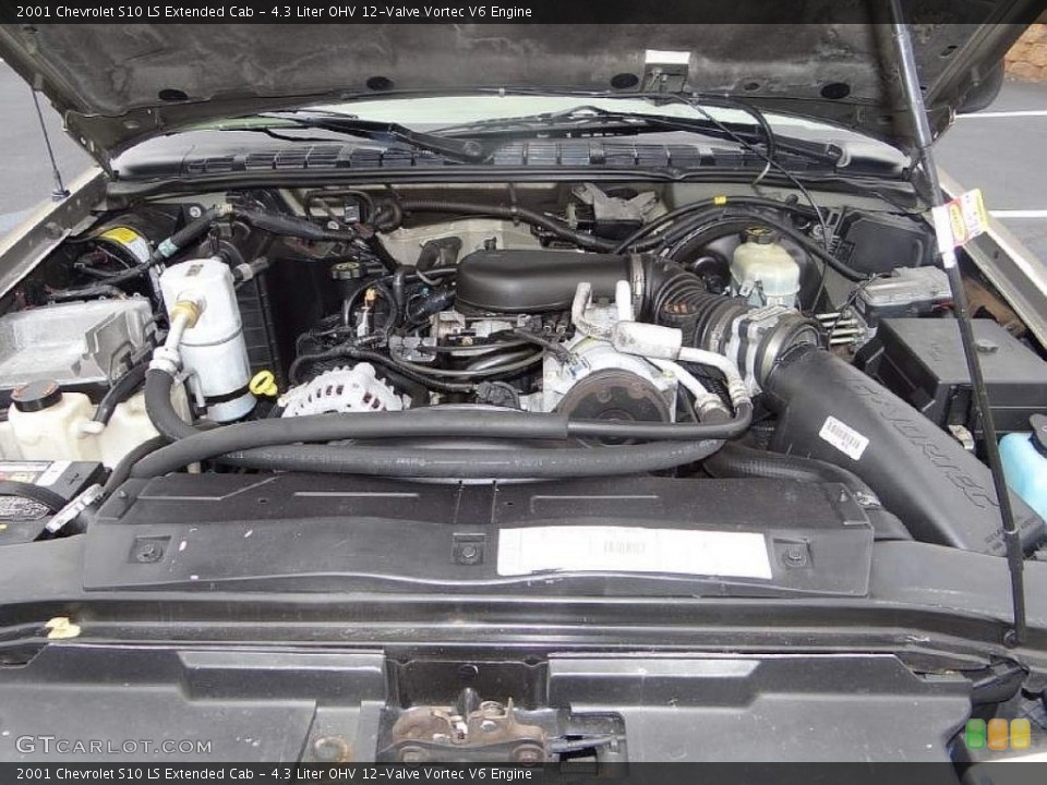 4.3 Liter OHV 12-Valve Vortec V6 Engine for the 2001 Chevrolet S10 #91245190