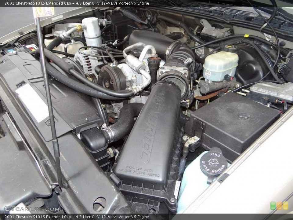 4.3 Liter OHV 12-Valve Vortec V6 Engine for the 2001 Chevrolet S10 #91245211