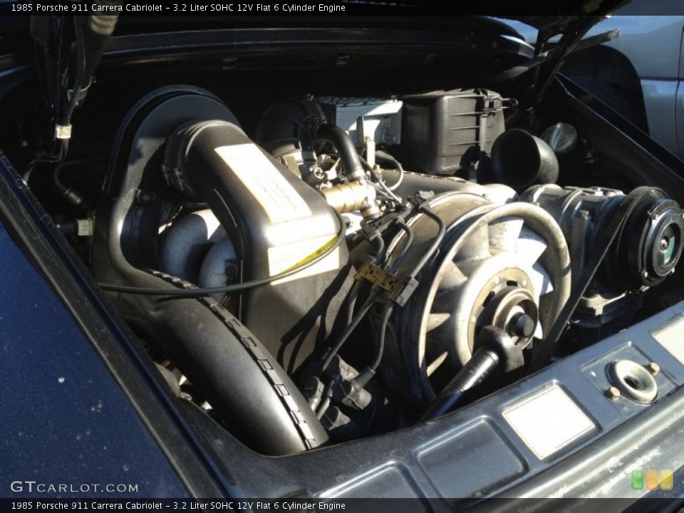 3.2 Liter SOHC 12V Flat 6 Cylinder 1985 Porsche 911 Engine