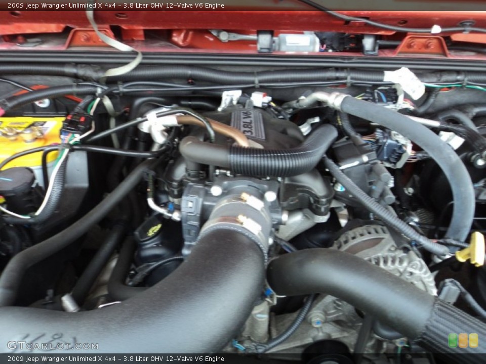 3.8 Liter OHV 12-Valve V6 Engine for the 2009 Jeep Wrangler Unlimited #91288691