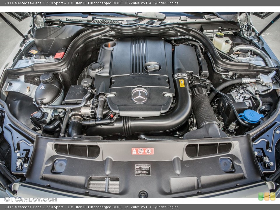 1.8 Liter DI Turbocharged DOHC 16-Valve VVT 4 Cylinder Engine for the 2014 Mercedes-Benz C #91294718