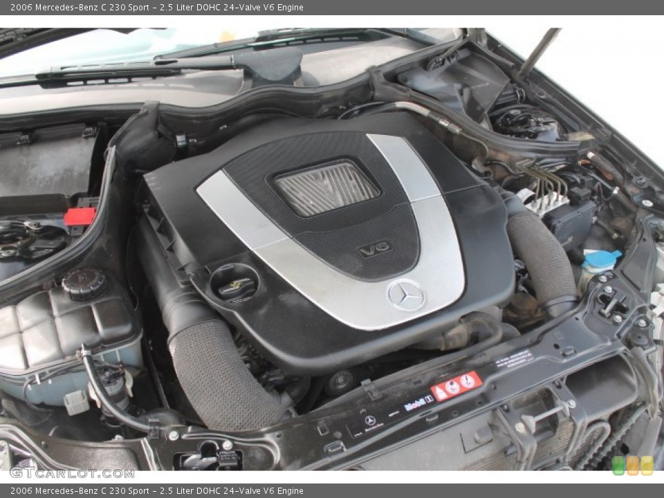 2.5 Liter DOHC 24-Valve V6 2006 Mercedes-Benz C Engine