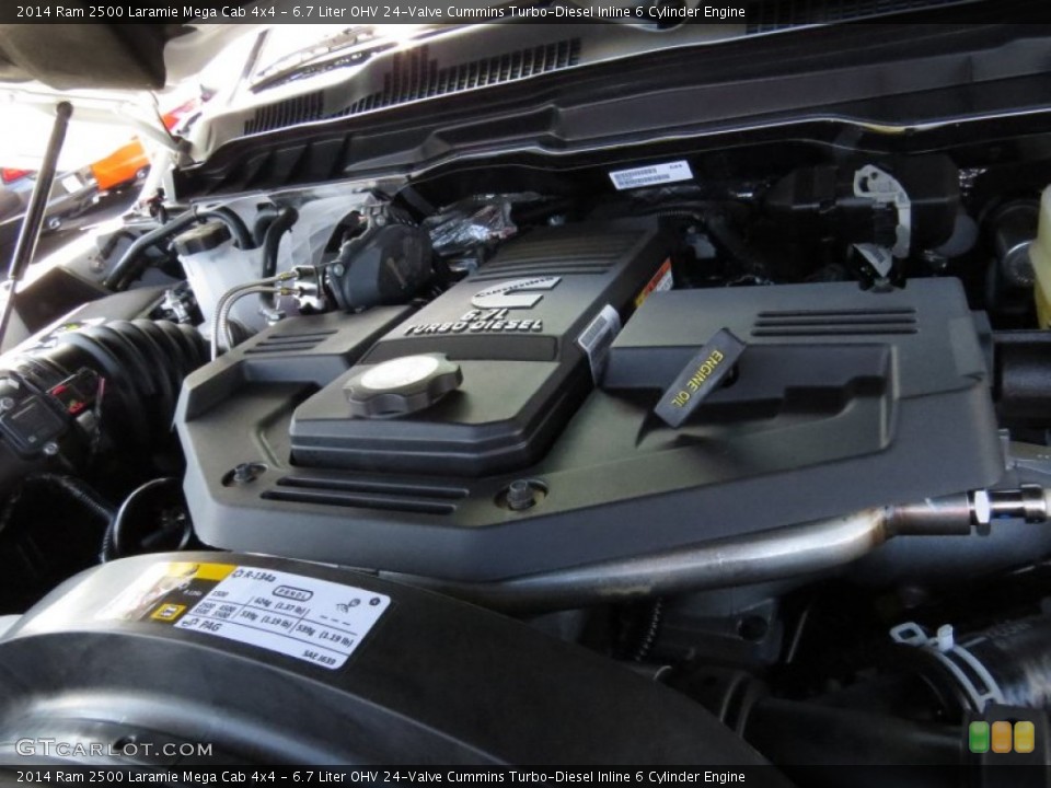 6.7 Liter OHV 24-Valve Cummins Turbo-Diesel Inline 6 Cylinder Engine for the 2014 Ram 2500 #91317987