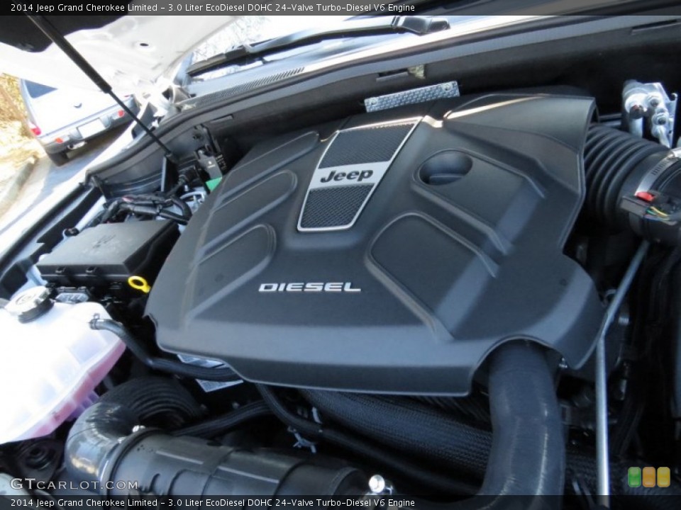 3.0 Liter EcoDiesel DOHC 24-Valve Turbo-Diesel V6 2014 Jeep Grand Cherokee Engine