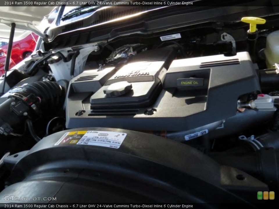 6.7 Liter OHV 24-Valve Cummins Turbo-Diesel Inline 6 Cylinder Engine for the 2014 Ram 3500 #91325532