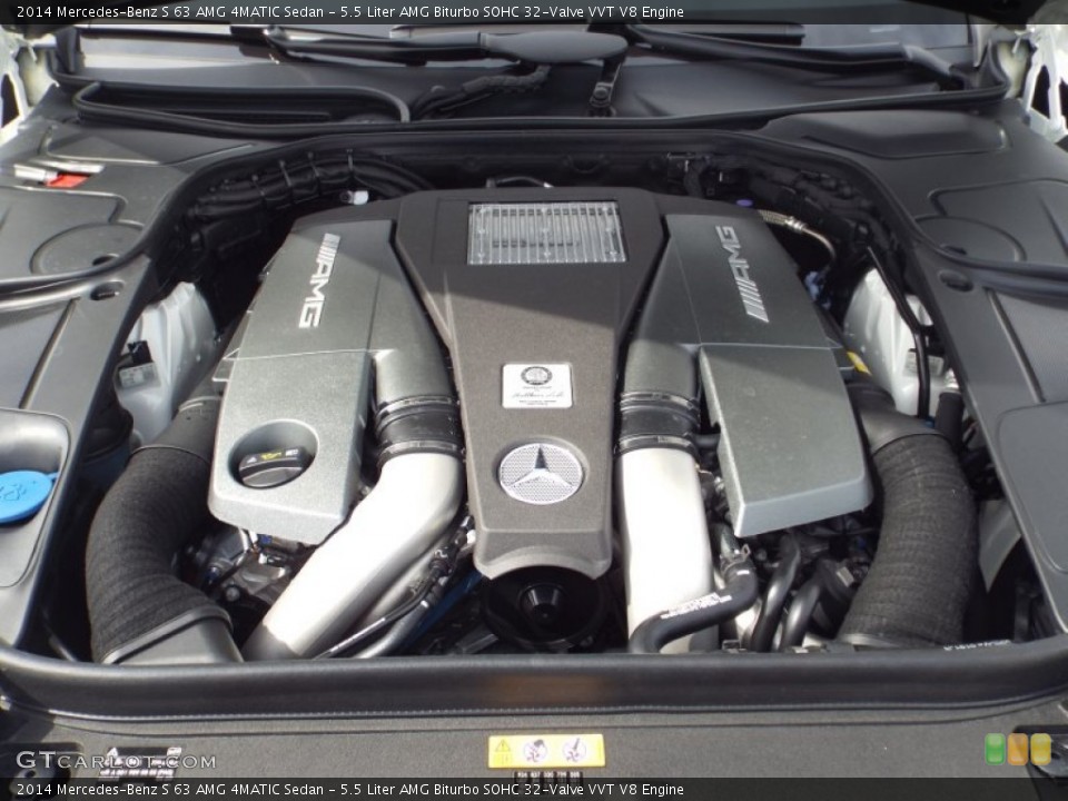 5.5 Liter AMG Biturbo SOHC 32-Valve VVT V8 Engine for the 2014 Mercedes-Benz S #91341926