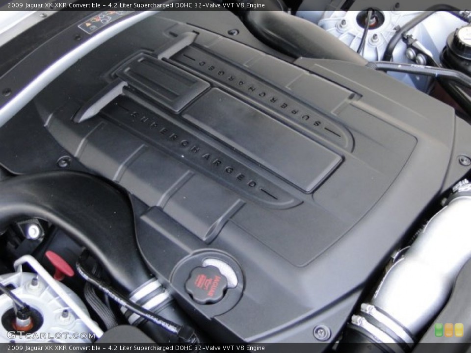 4.2 Liter Supercharged DOHC 32-Valve VVT V8 2009 Jaguar XK Engine