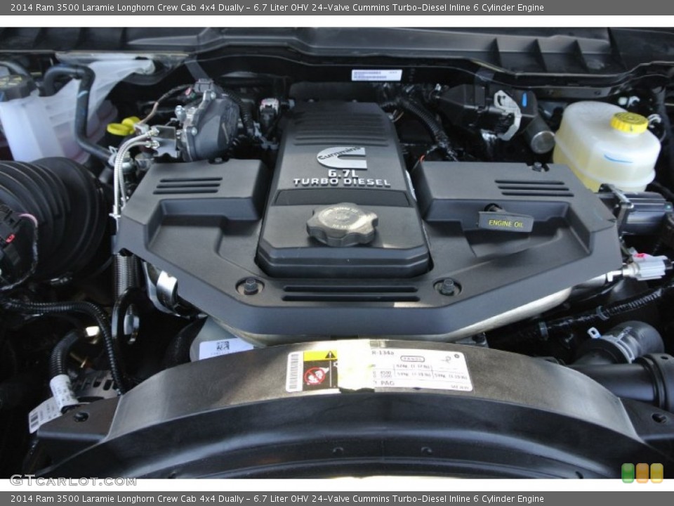 6.7 Liter OHV 24-Valve Cummins Turbo-Diesel Inline 6 Cylinder Engine for the 2014 Ram 3500 #91430141