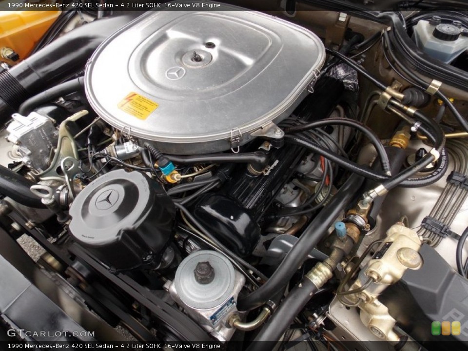 4.2 Liter SOHC 16-Valve V8 Engine for the 1990 Mercedes-Benz 420 SEL #91470091