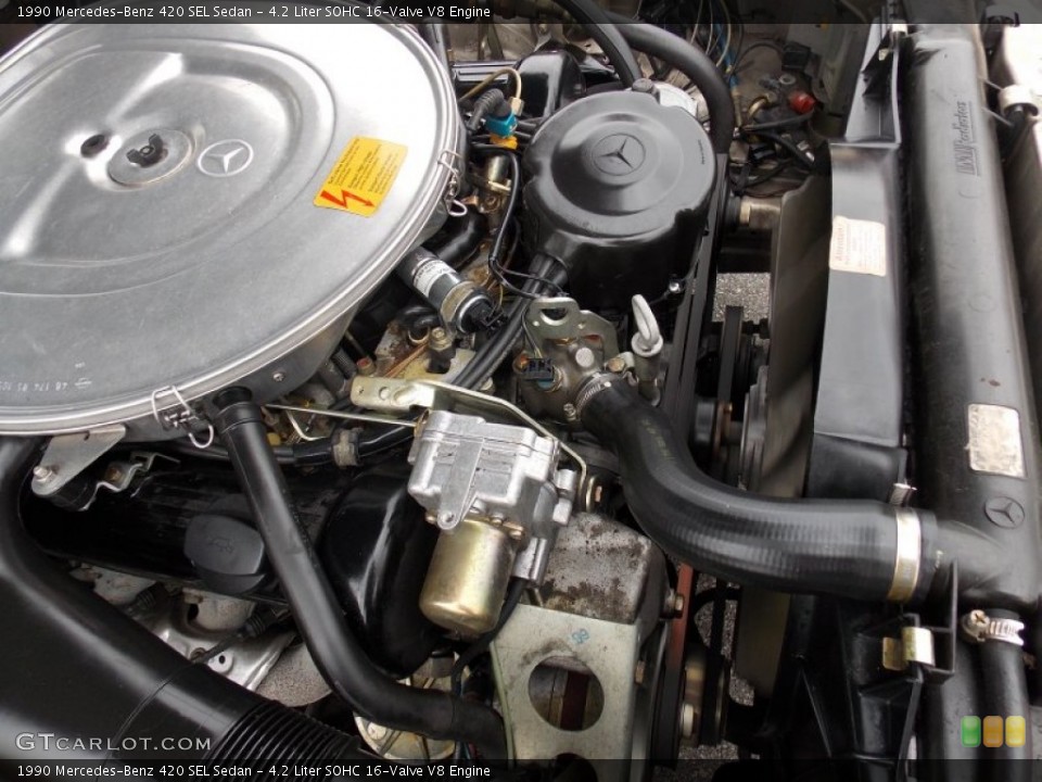 4.2 Liter SOHC 16-Valve V8 Engine for the 1990 Mercedes-Benz 420 SEL #91470112