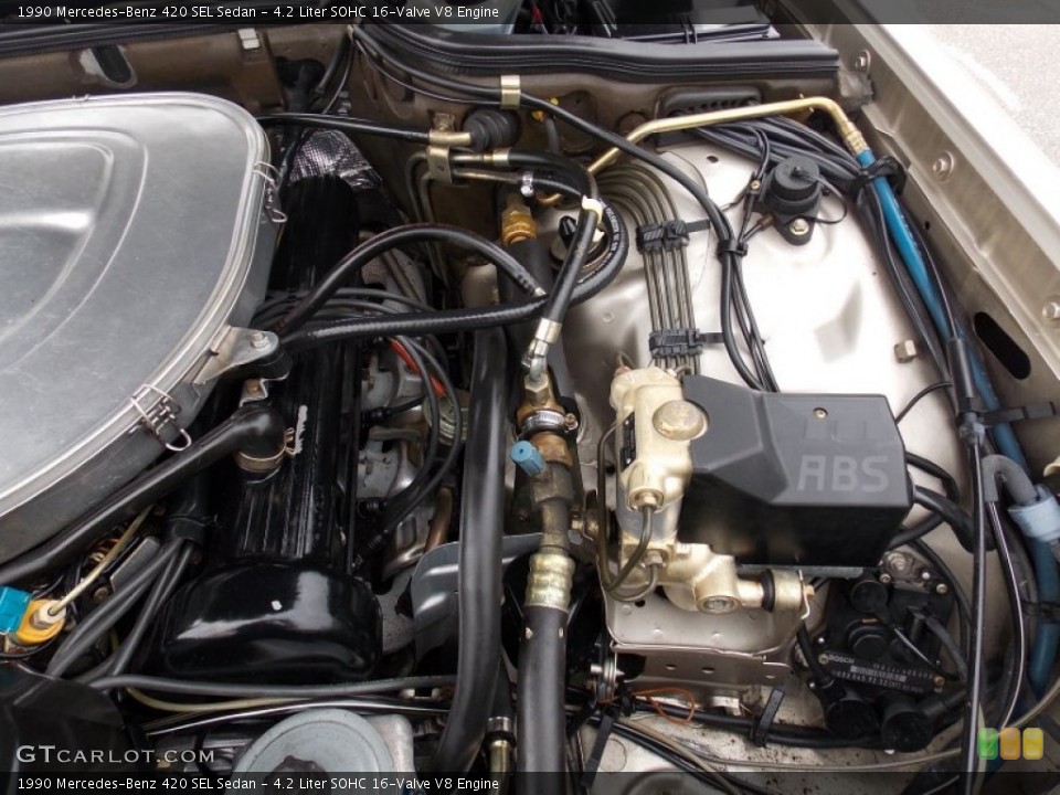 4.2 Liter SOHC 16-Valve V8 Engine for the 1990 Mercedes-Benz 420 SEL #91470133