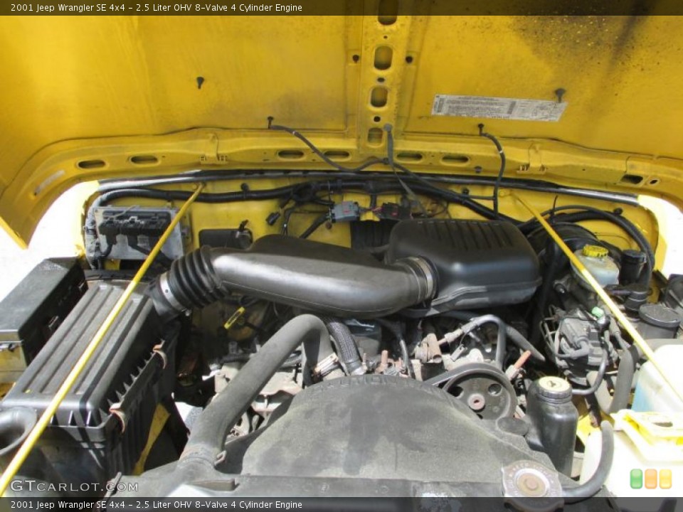 2.5 Liter OHV 8-Valve 4 Cylinder Engine for the 2001 Jeep Wrangler #91596470