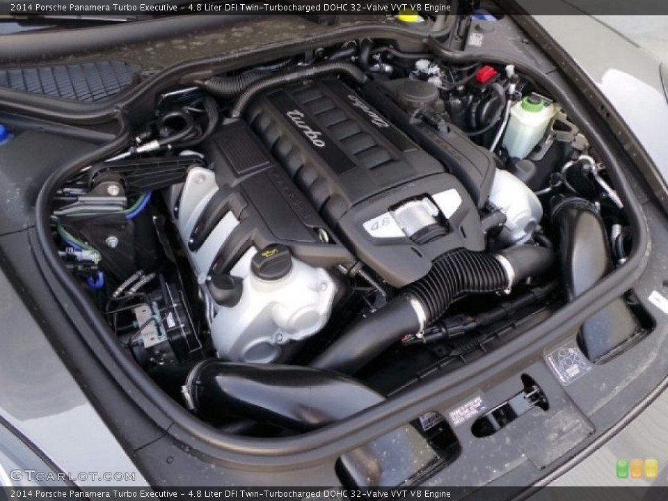 4.8 Liter DFI Twin-Turbocharged DOHC 32-Valve VVT V8 Engine for the 2014 Porsche Panamera #91615215